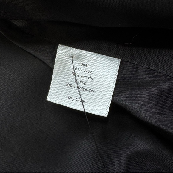 Talbots Tweed Jacket Pea Coat Red Black Buffalo Checked Plaid. Wool Blend. 14 - Picture 4 of 10